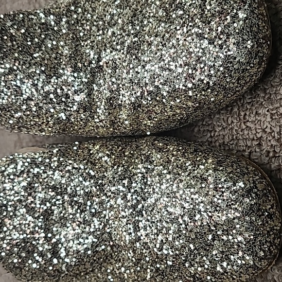 Madewell Willa Loafer Mule In Gold Glitter Sz 6.5 Women's - Picture 4 of 10